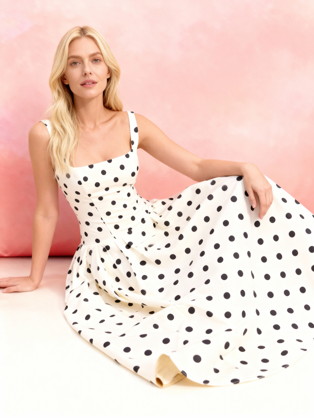 Monroe 1950s Polka Dot Dress