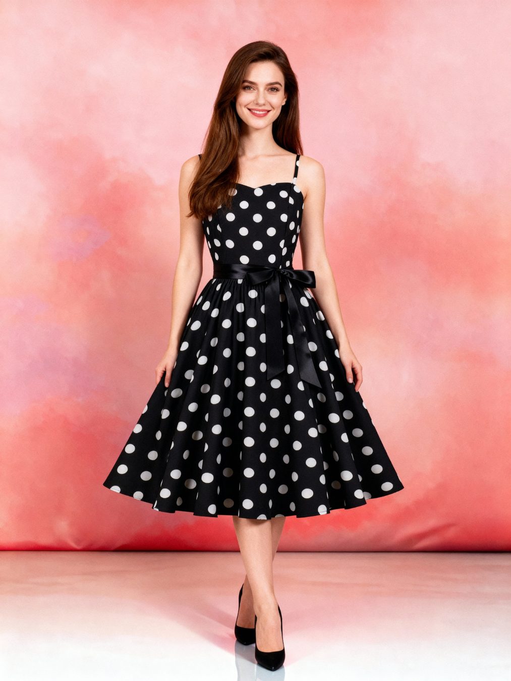 Colette 1950s Polka Dot Swing Dress