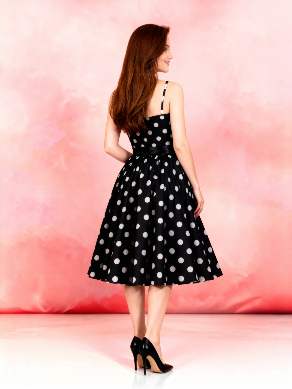 Colette 1950s Polka Dot Swing Dress