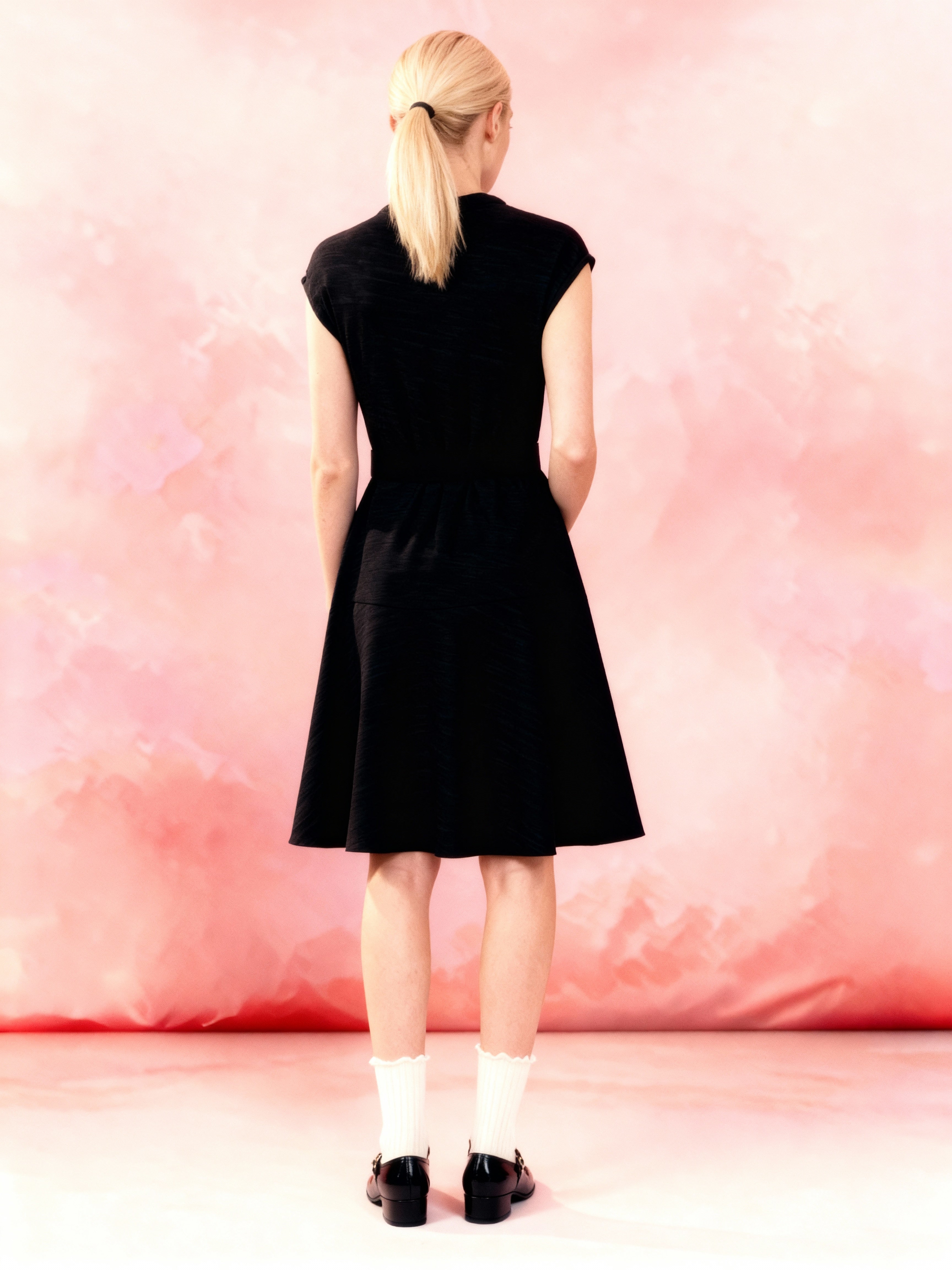 Katharine 1950s Belted A-line Dress